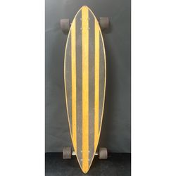 39” Longboard  Wood Finish 10” Wide Skateboard