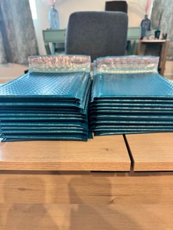 Teal Bubble Mailers- 6x9