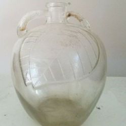 Vintage Glass Apple Cider Jug Bottle