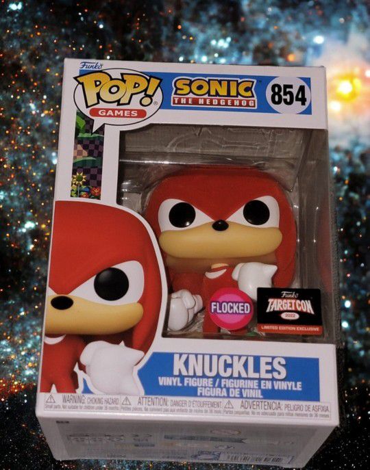 Sonic The Hedgehog Knuckles (Flocked) Apply for 50% discount read description.