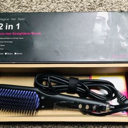 Show Charm Brand Digital Electric Hair Straightener Brush