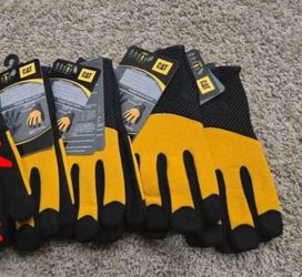 BRAND NEW! CAT Padded Palm Ulitity  Breathable  Stretchable  Spandex Gloves