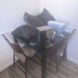 Black Table And Two Chairs