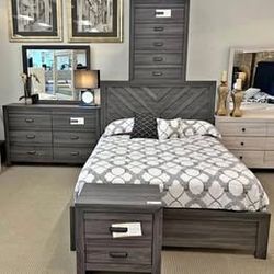 New Grey wooden Bedroom set for sale with free delivery and cash on delivery and free assembling