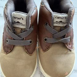 Carter's Willis Adventure Bootie Brown Lace Up Baby Shoes Size 5M