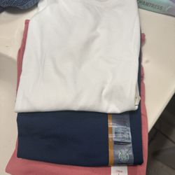 BRAND NEW SHIRTS FOR WOMEN ..2 SIZE LARGE AND ONE MEDIUM..ALL 3 FOR $10 Dlls 