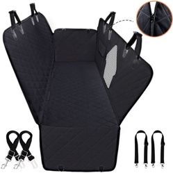 Dog Car Seat Cover for Back Seat,100% Waterproof Dog Seat Cover with Visual Window, 600D Scratchproof Dog Hammock, Anti-Slip Back Seat Covers for SUVs