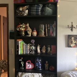 Black bookshelf