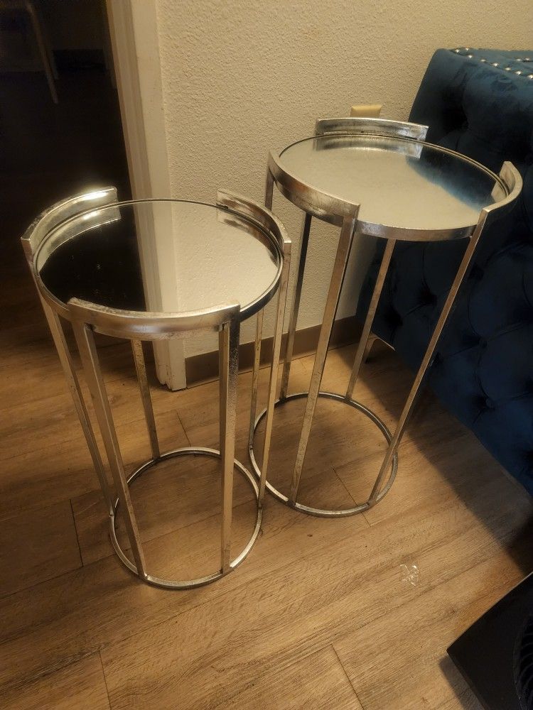 Mirrored End Tables