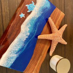 Large Heavy Resin Food Safe Charcuterie Board 