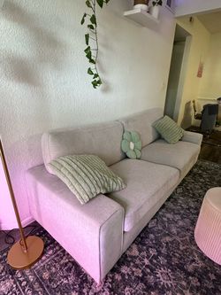 88.58”  Beige Loveseat Sofa