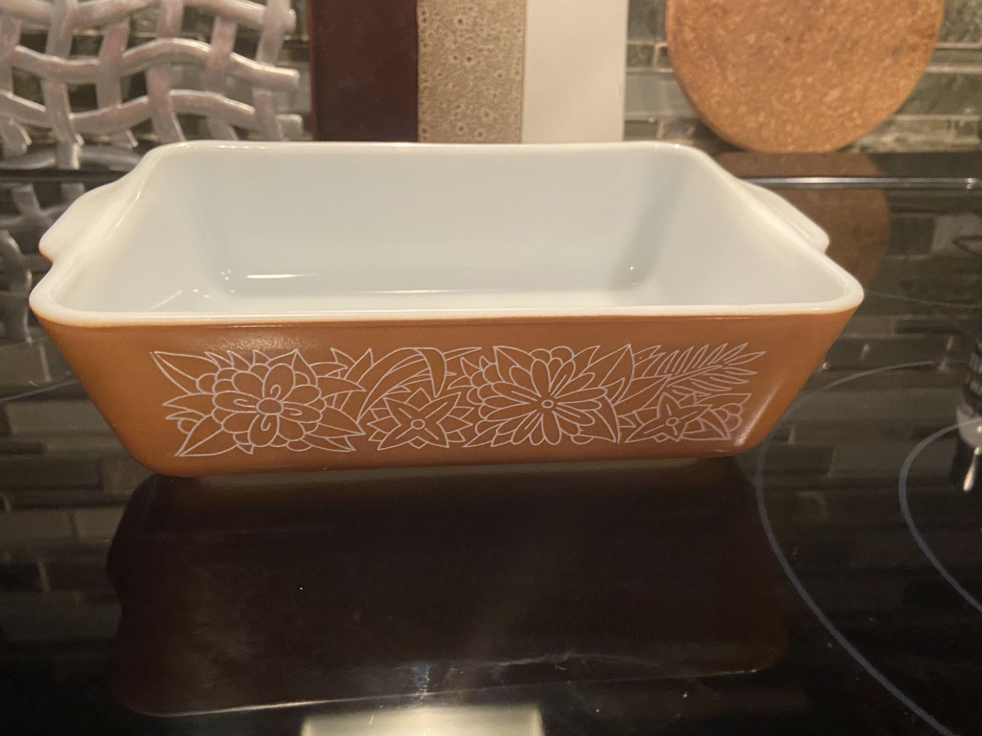 Pyrex Woodland 503 Refrigerator Dish