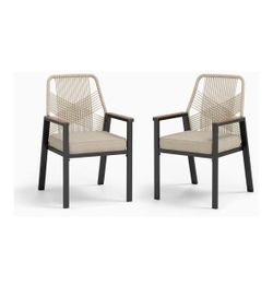 Set of 2 Modern Outdoor Patio Chairs ✨