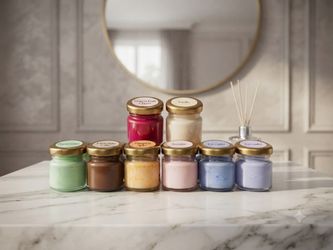 Mini Scented Candle & Sample Jar Gift Set – 8 Delightful Fragrances