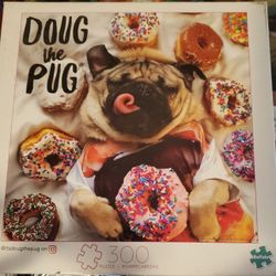 Buffalo Pug Dog 300 Piece Puzzle
