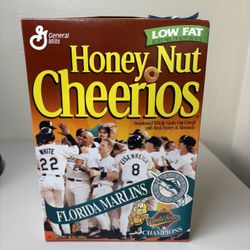 1997 Florida Marlins World Series Champions Honey Nut Cheerios Unopened Box