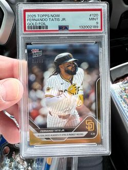 2025 Topps Now Fernando Tatis Jr. Gold Foil PSA 9