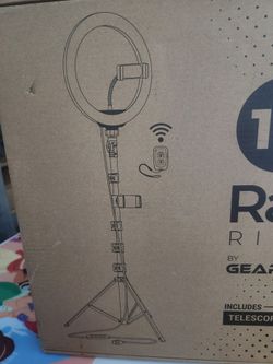 GEARLIGHT RADIANCE  Telescoping tripod RING LIGHT WITH CONTROLLER