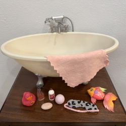 Our Generation Doll Bathtub with Accessories