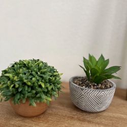 $3 Each OR $5 Both Faux Fake Plants Decor