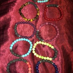 Assorted Lava Stone Bracelets