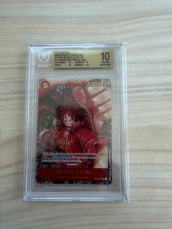 One piece luffy 1st anniversary special card BGS 10