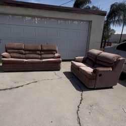 Reclining Sofa and Loveseat Set 