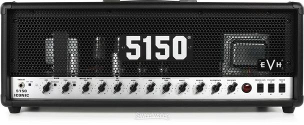 New EVH 5150 Iconic Series 80-watt Tube guitar Head - Black