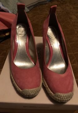 Franco Sarto wedges coral color size 8