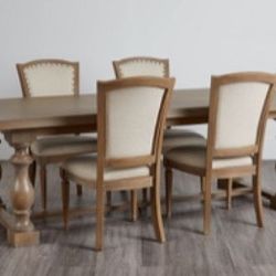 BRAND NEW/NEVER USED DINING TABLE SET (best price offer wins)