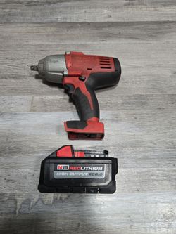 MILWAUKEE M18 1/2" IMPACT WRENCH WITH M18 XC8.0 BATTERY CAT#2662-20