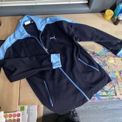 Puma Vintage Track Jacket. Navy/Baby Blue. $40. XXL (fits more like XL)