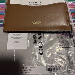 Coach Honey Brown Wallet 