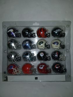 16 Riddell NFL NFC AFC Pocket Size Helmets Preowned