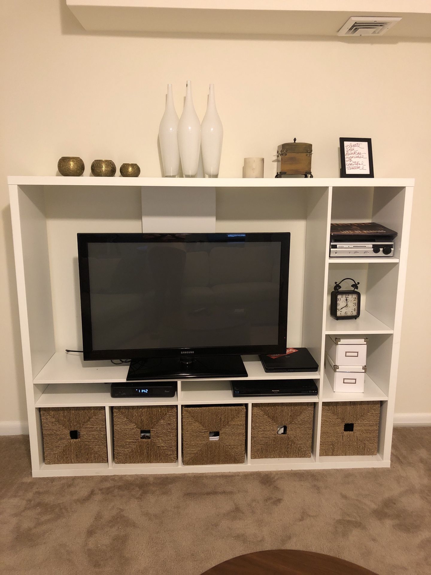 IKEA White TV stand and storage unit