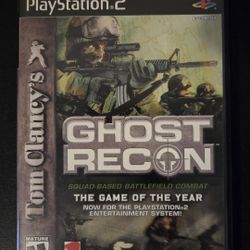 PS2 Game- GHOST RECON- Tom Clancy's- Game Of The Year