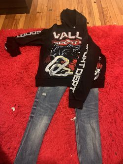 Red and black valley hoodie