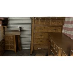 4 piece bedroom dresser set