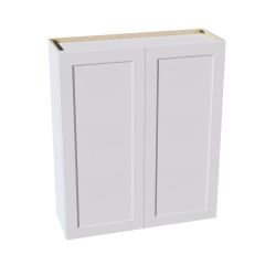 36"W x 42"H 2 Doors & 3 Shelves White Shaker Plywood Wall Kitchen Cabinet