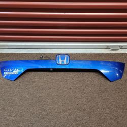 2016 2020 Honda Civic Sedan OEM Tailgate Trunk Deck Lid Molding Trim w/ Camera