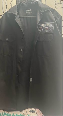 DGA Black Button-Up Shirt Size Medium