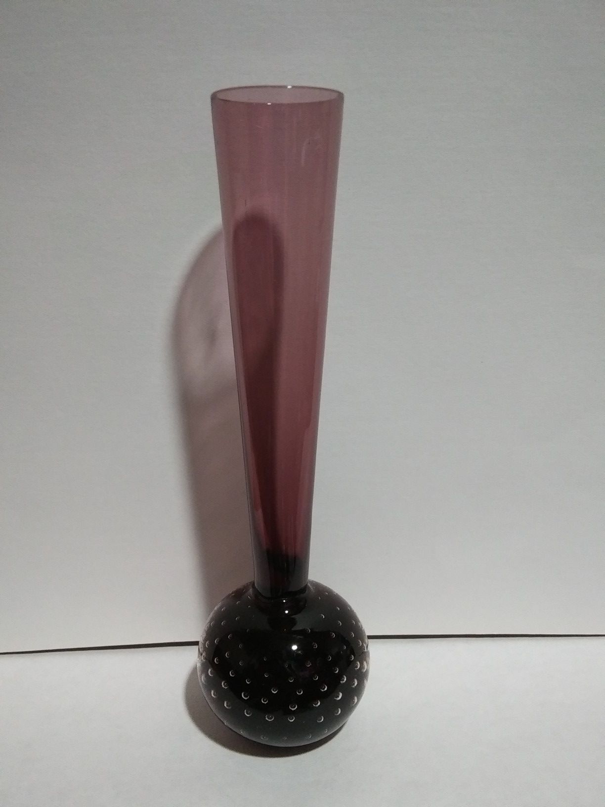 Two Kosta Sweden Controlled Bubble Bud Vases
