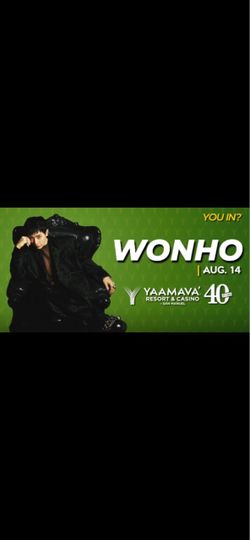 Wonho at Yaamava Theater