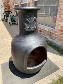 Wood Burning Chiminea Fire Pit