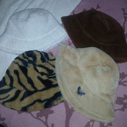 Furry Bucket Hats Womens $4 EACH