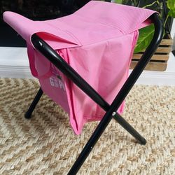 Folding Beach/fishing/camping Chair With Insulated Storage Cooler $8 Like New