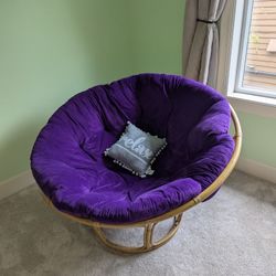 Pier One Purple Papasan Chair