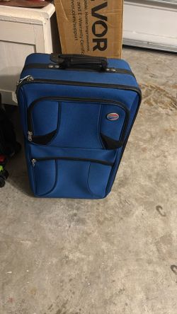 Blue Suit Case Roller