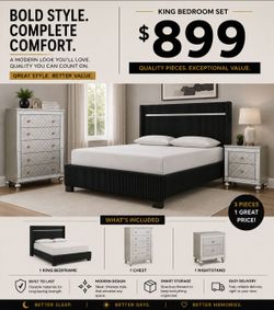 BIG SALE! BRAND NEW KING SIZE BEDROOM SET