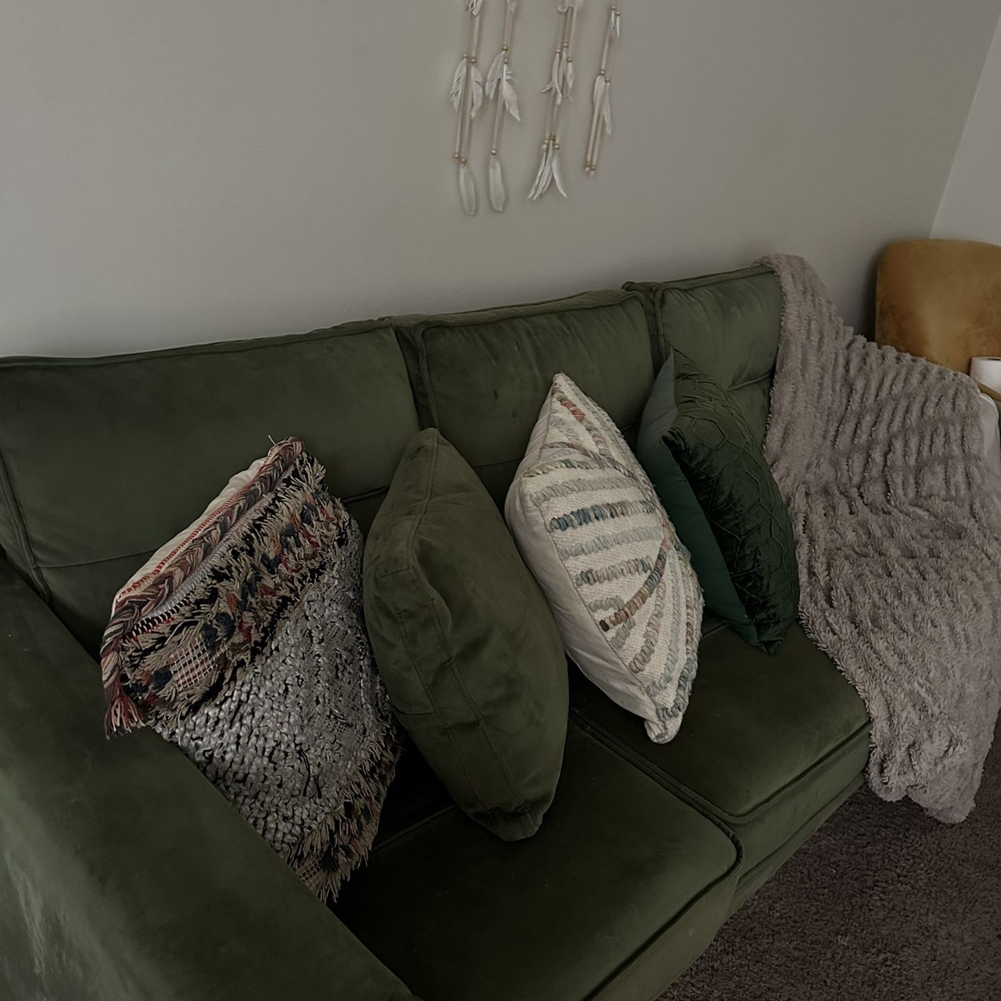 Olive Green Couch